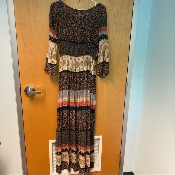 CALIFORNIA MOONRISE Sz S Cottagecore Bohemian Flowy Bohemian Dress - Picture 7 of 9